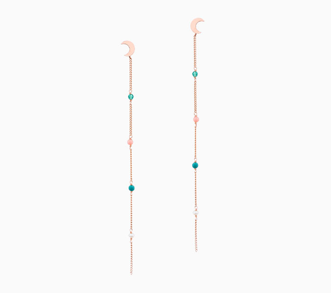 다니엘K 주얼리 - 로즈 문 드롭 이어링