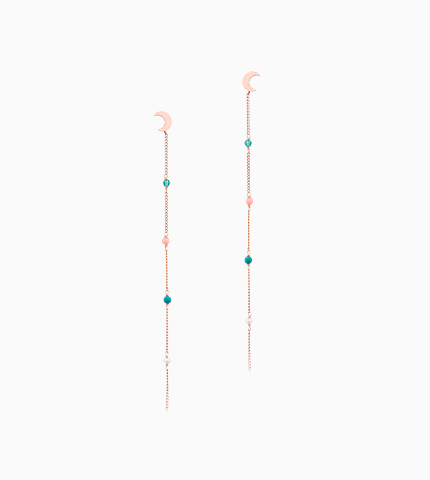 다니엘K 주얼리 - 로즈 문 드롭 이어링